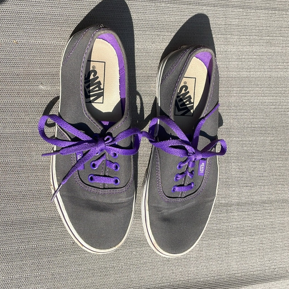 Grey and Purple Vans